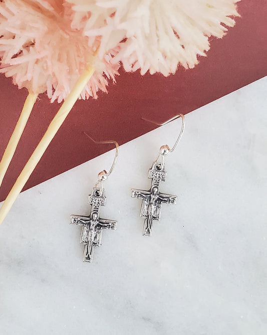 San Damiano Cross Earrings
