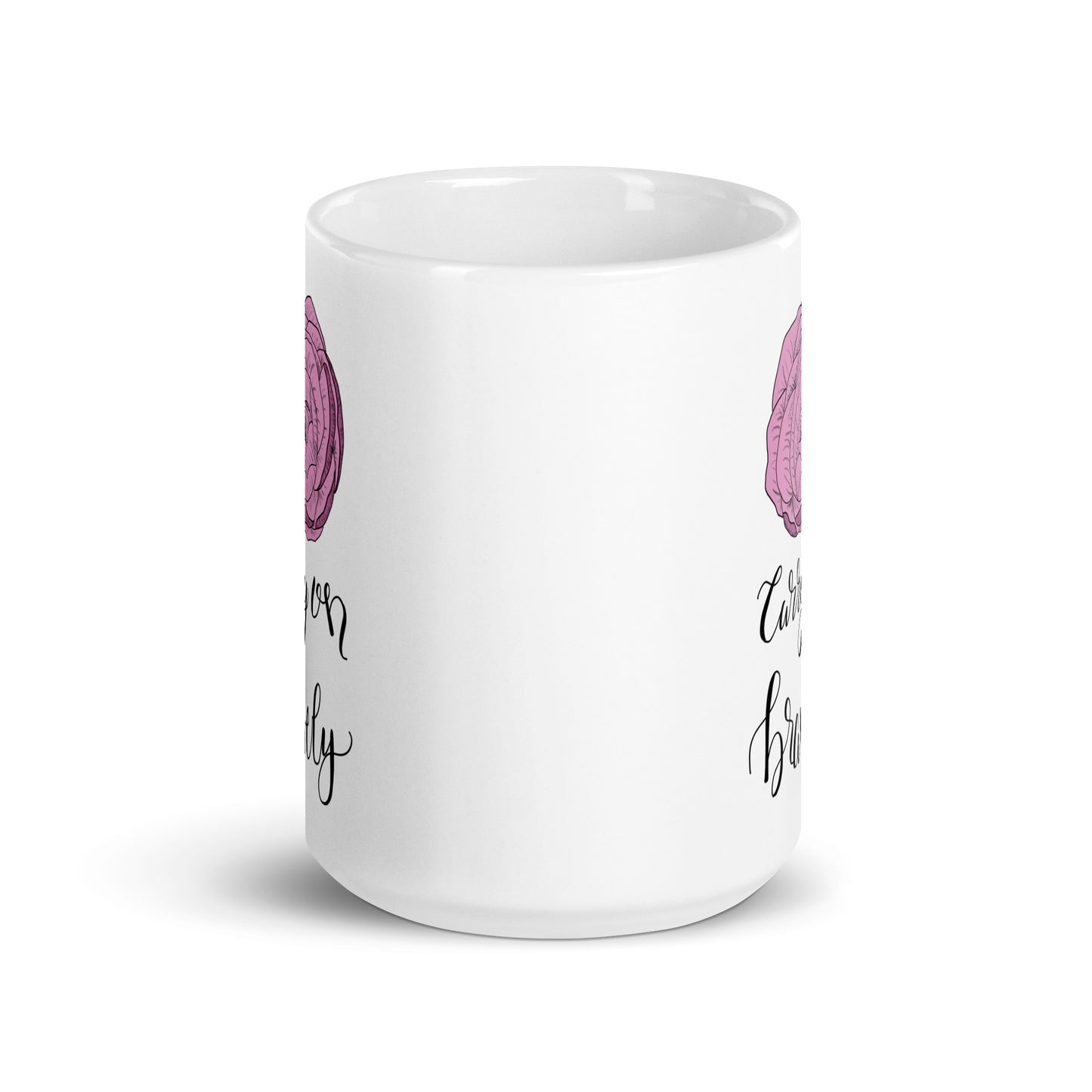 Carry On Bravely Mug 15 oz