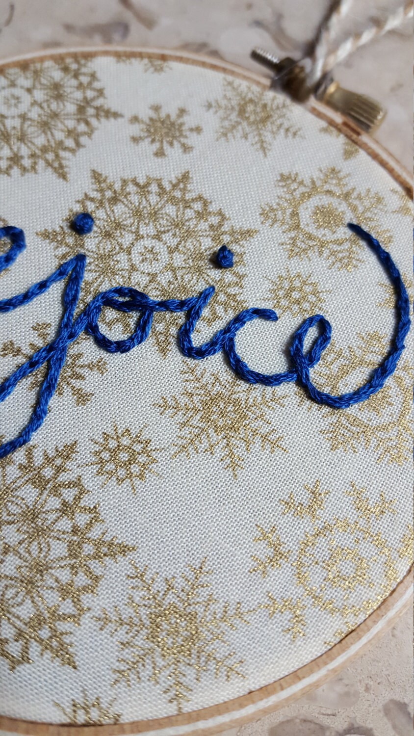 Rejoice 4 inch Embroidery Hoop