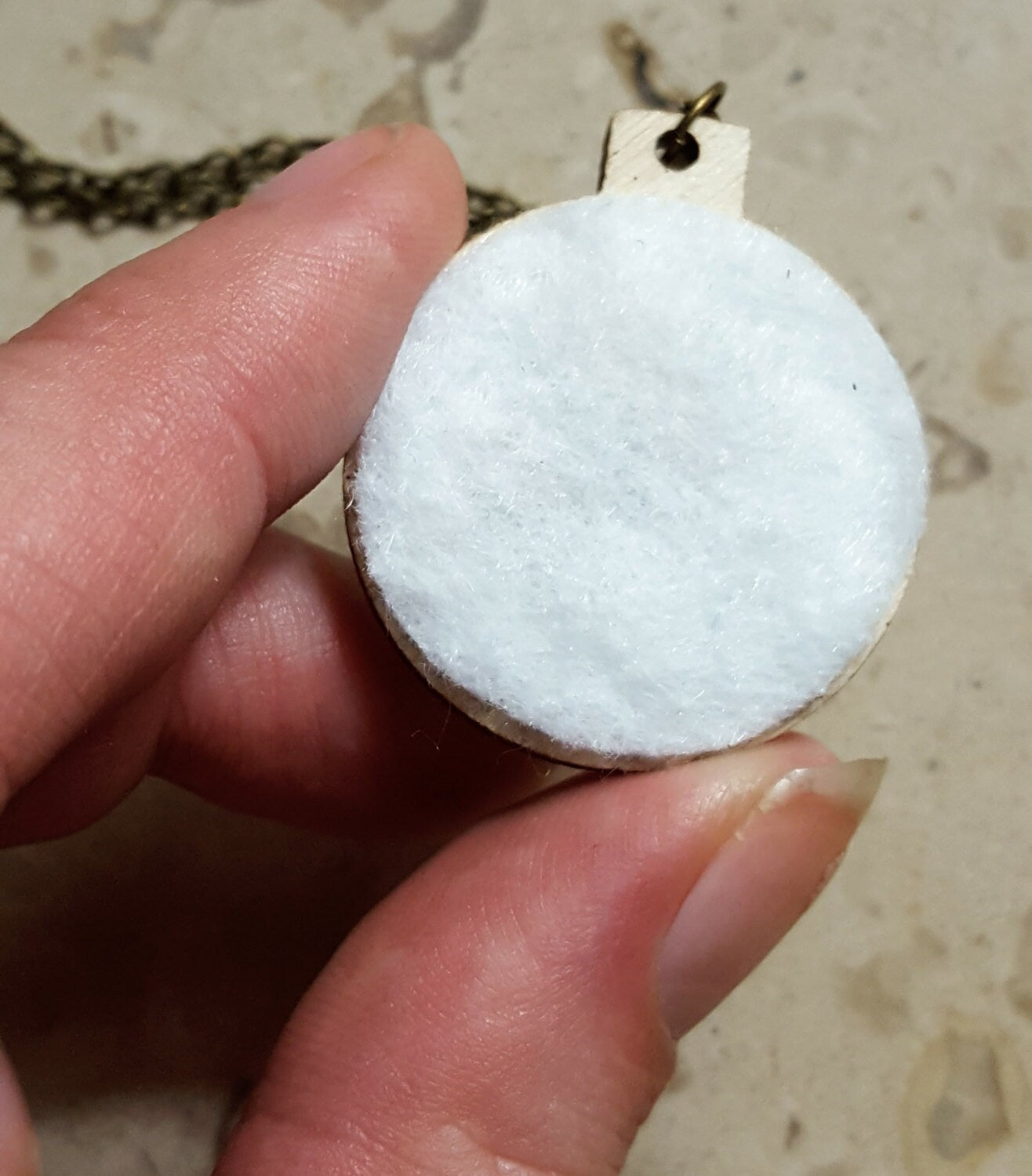 Embroidered Bird Nest Mother's Necklace