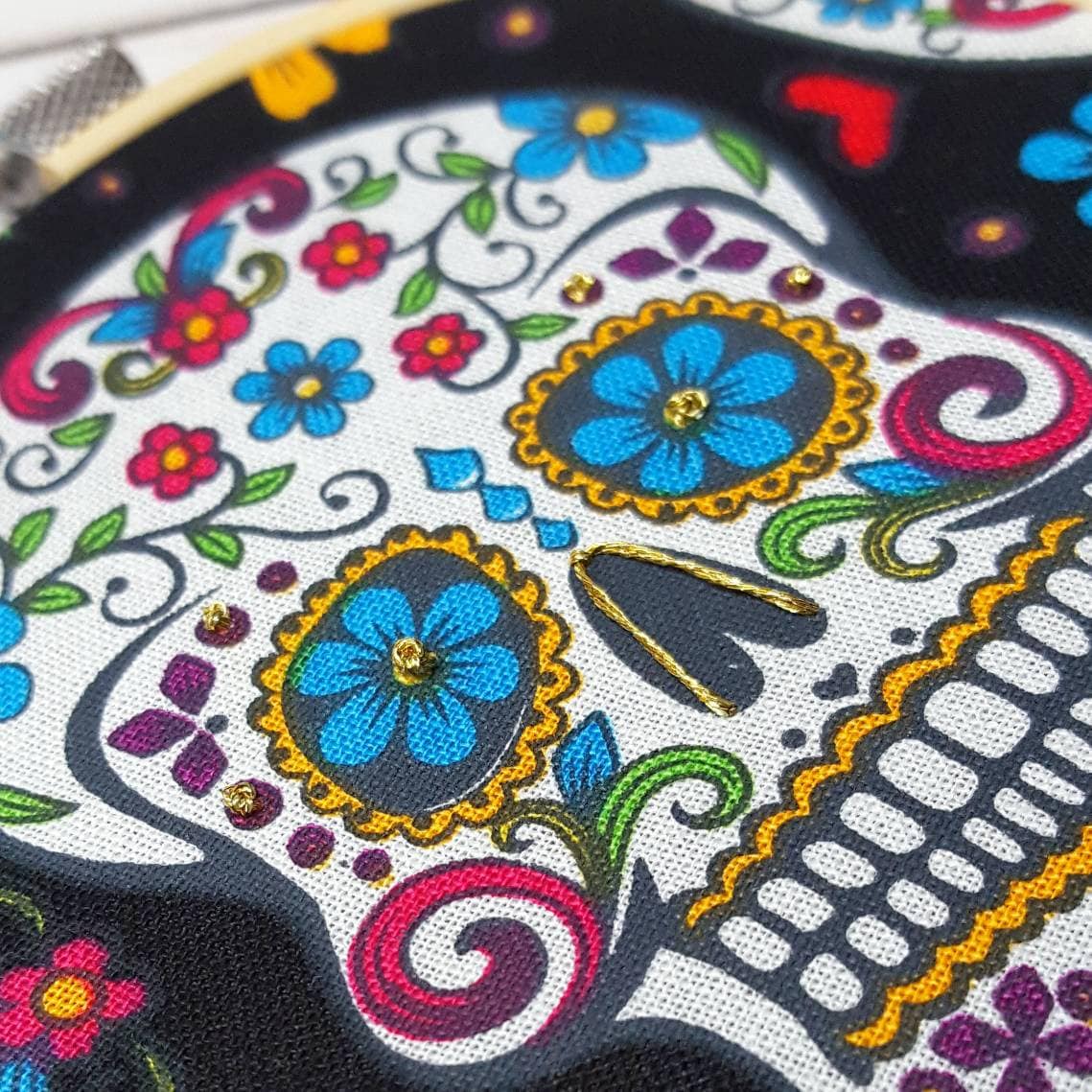 Sugar Skulls Embroidery Hoops