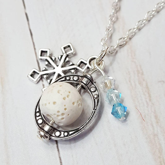 Snowflake Diffuser Necklace