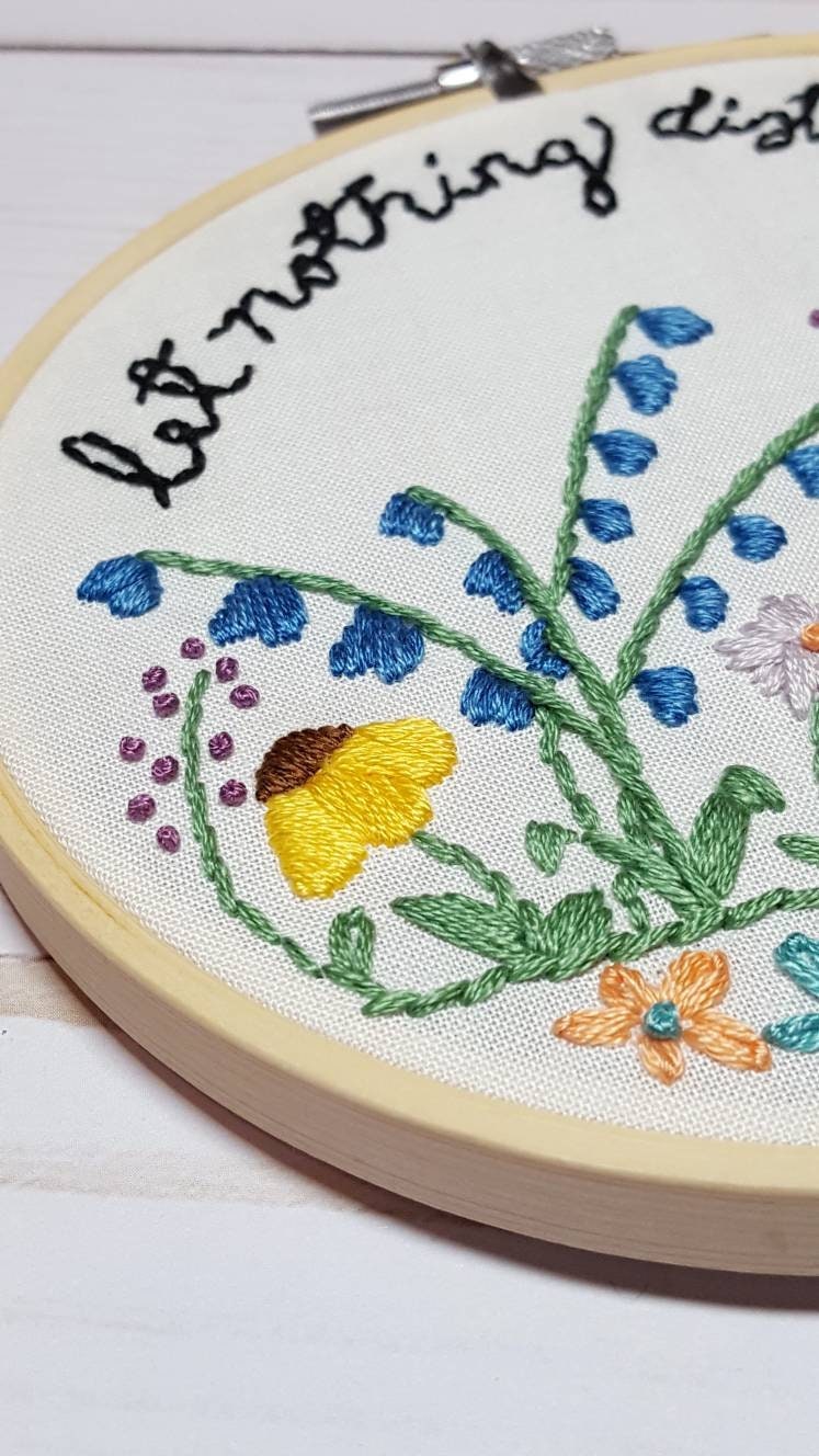 PDF Embroidery Pattern Let Nothing Disturb You