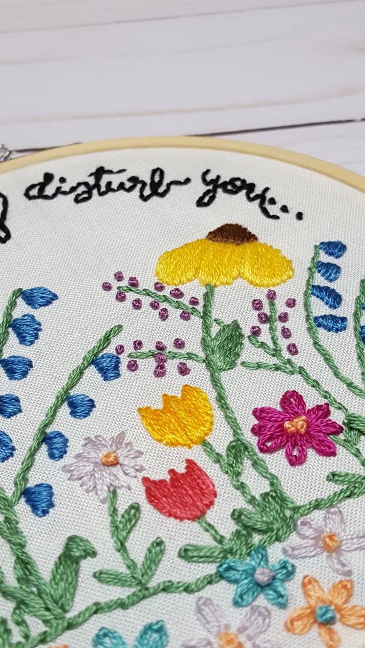PDF Embroidery Pattern Let Nothing Disturb You