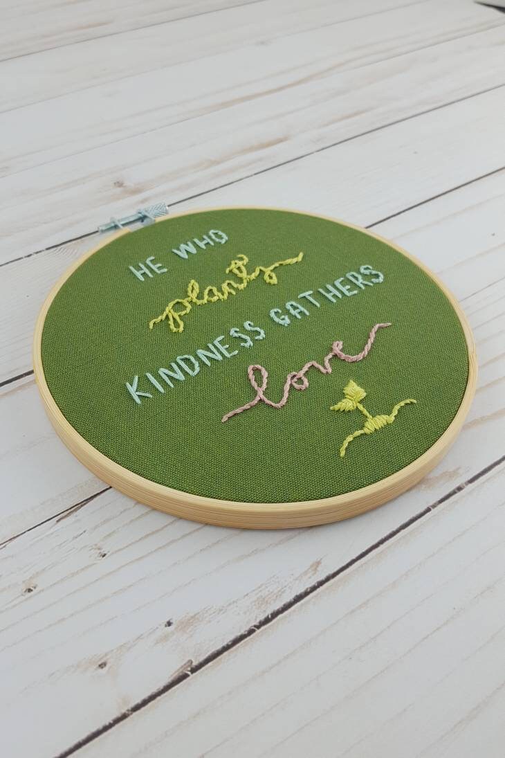 PDF Plant Kindness Embroidery Pattern