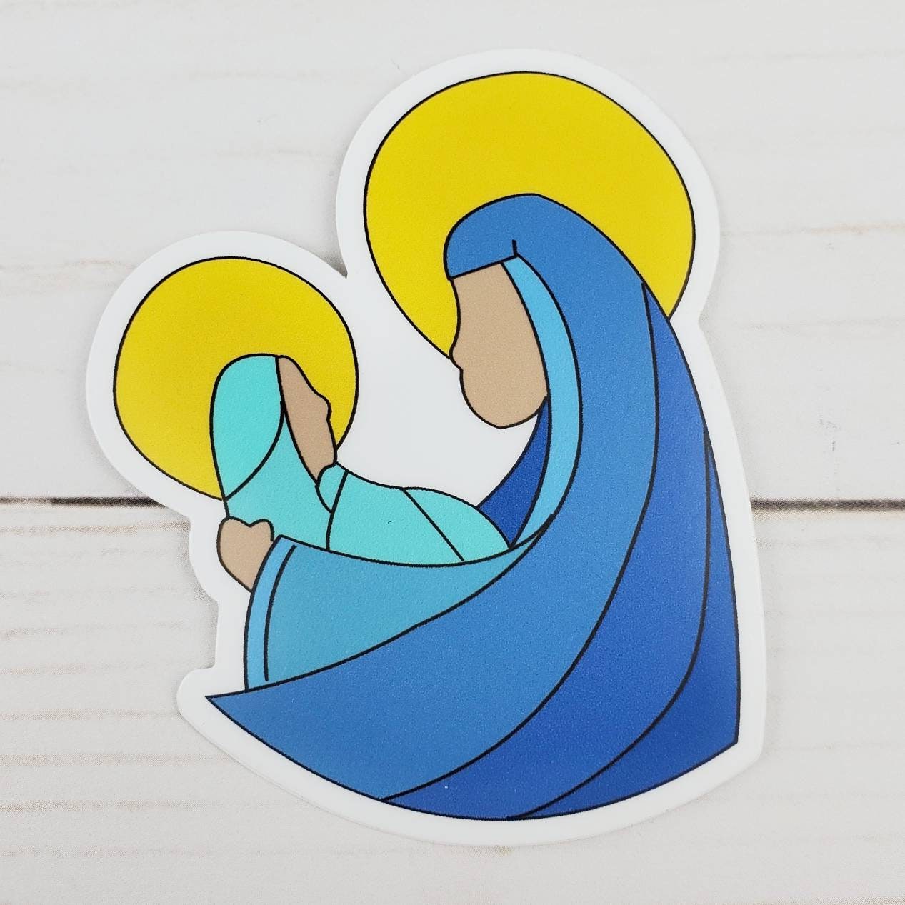 Madonna and Child Vinyl Sticker