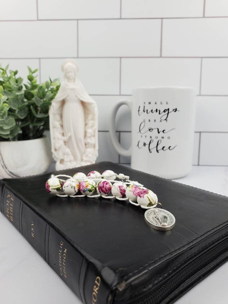 Sacrifice Beads Vintage Roses Ceramic Bead
