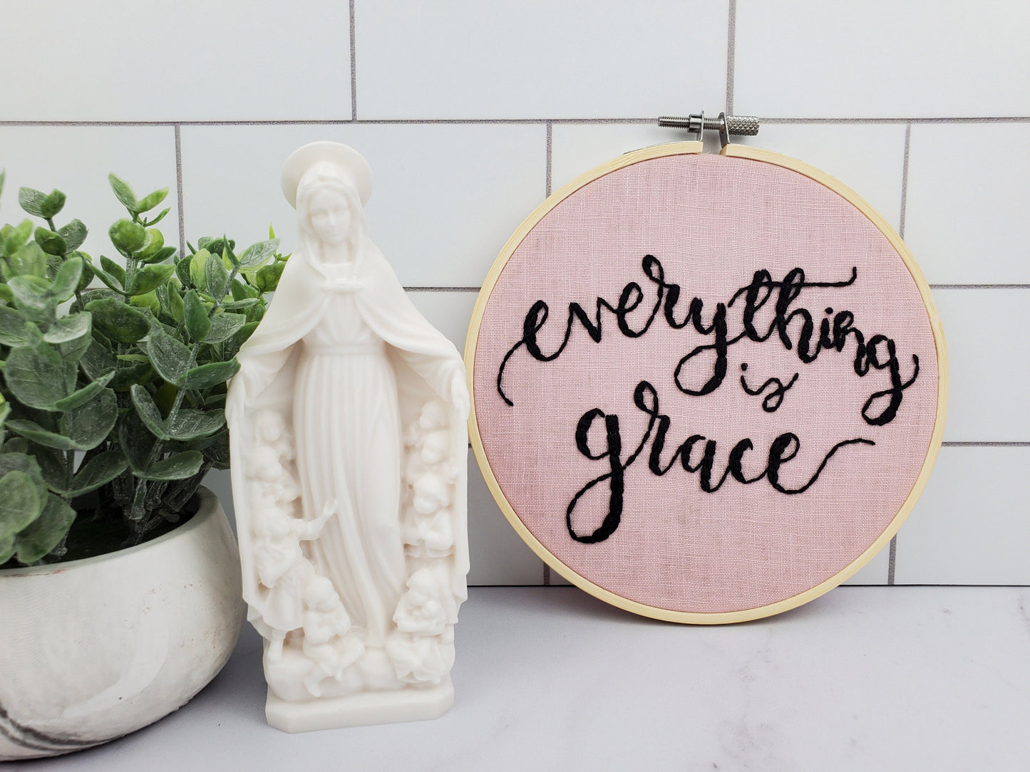 Everything is Grace Embroidery Hoop