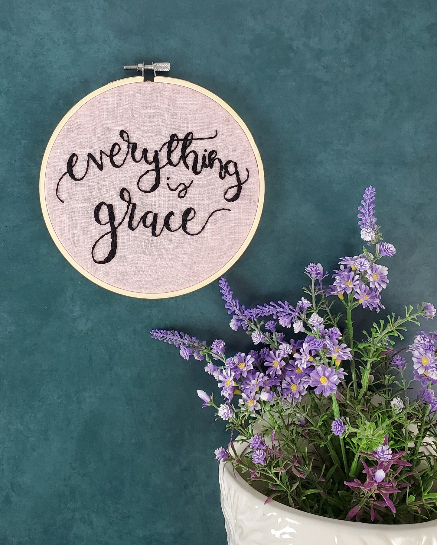 Everything is Grace Embroidery Hoop