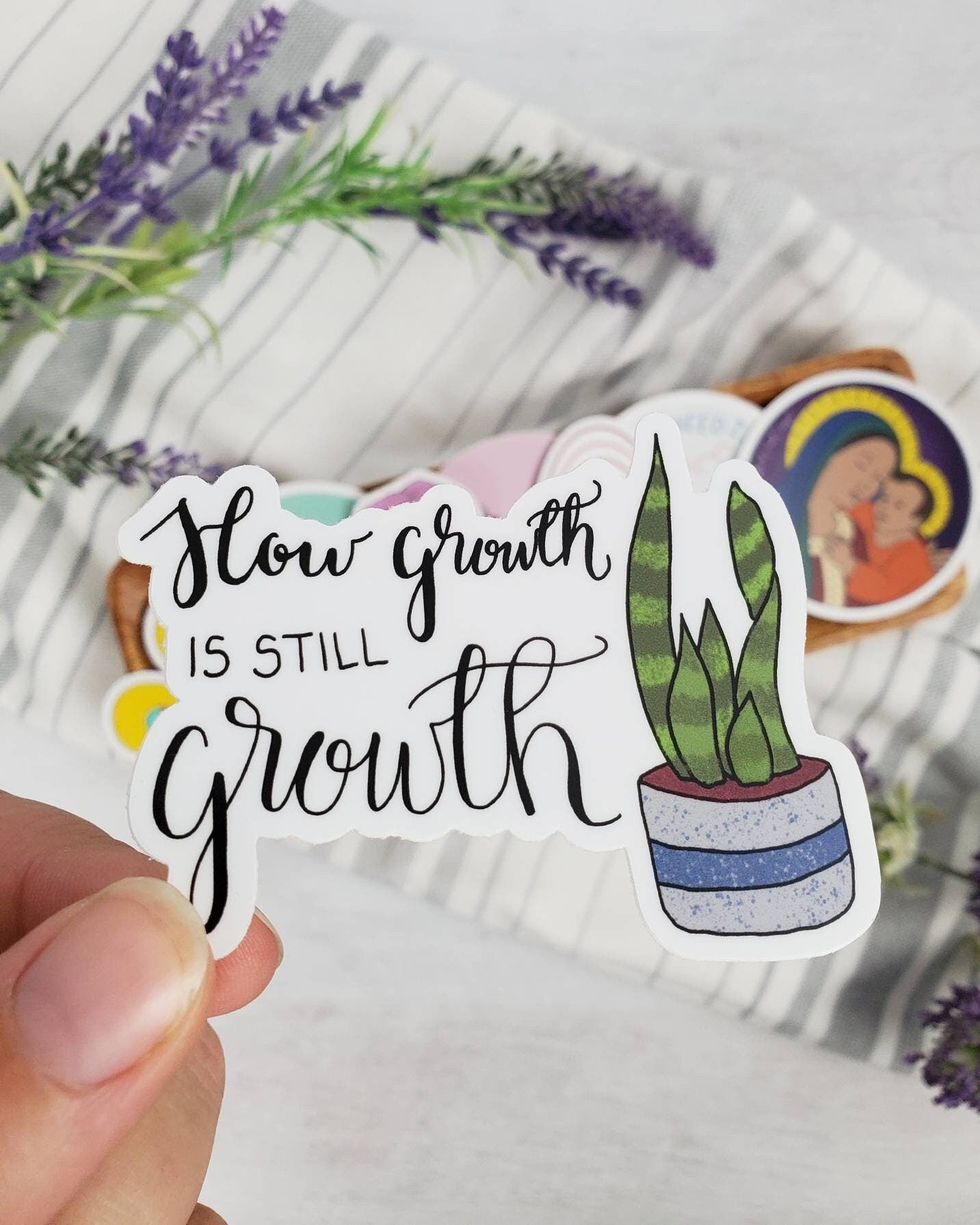 Slow growth is still growth Vinyl Sticker