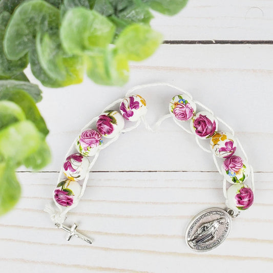 Sacrifice Beads Vintage Roses Ceramic Bead