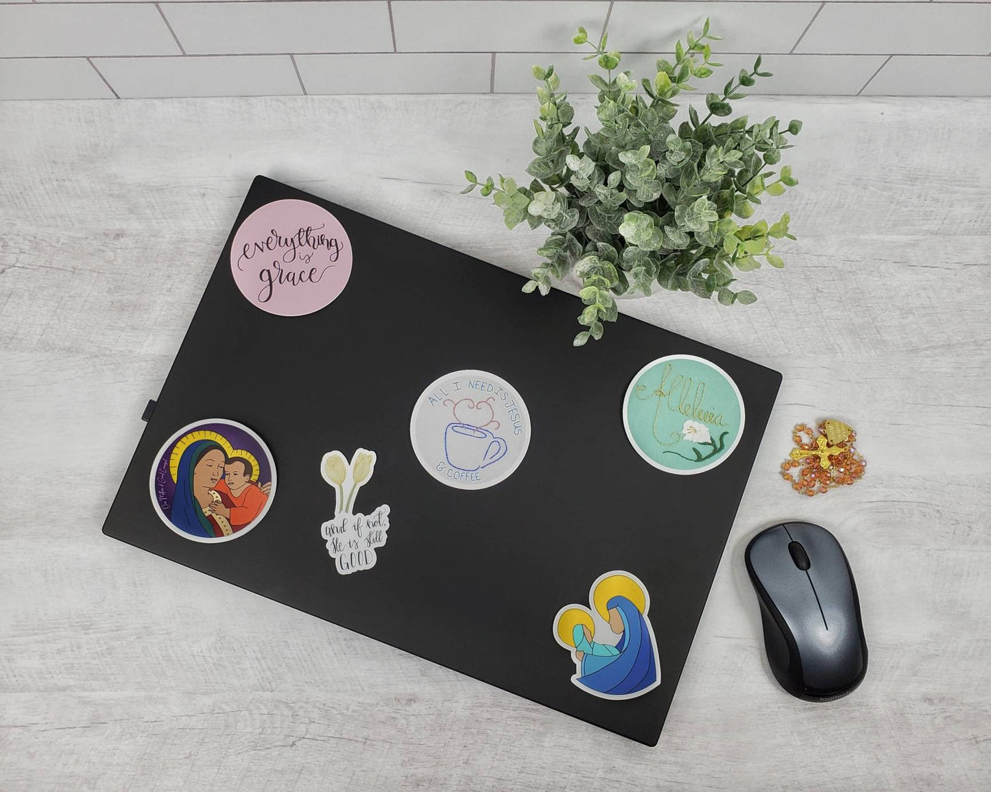 Madonna and Child Vinyl Sticker