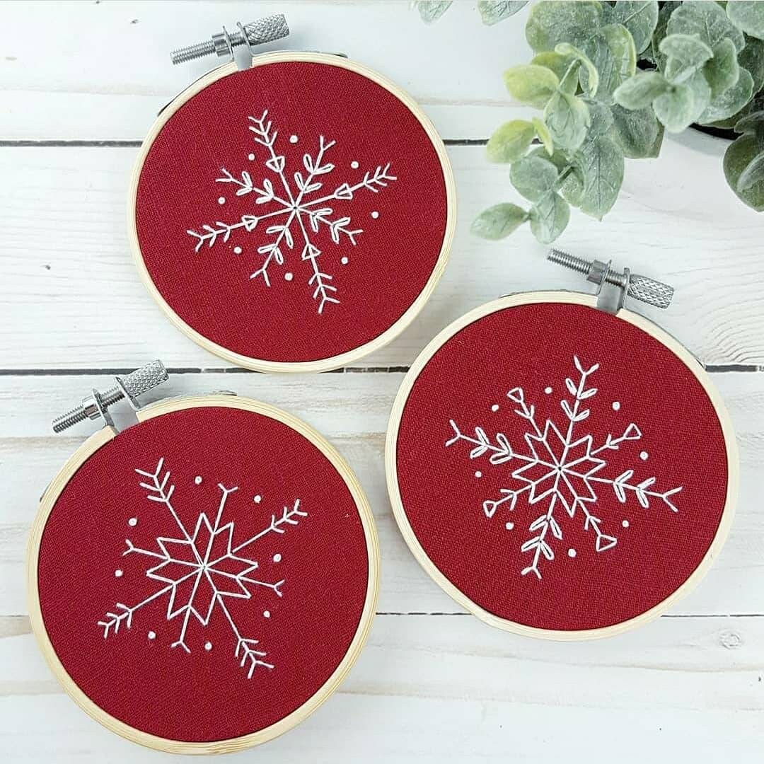 Snowflake Ornaments Embroidery Kit