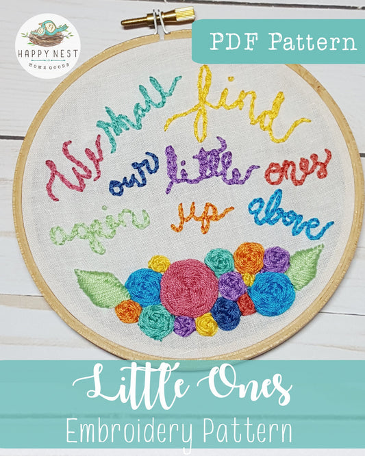 PDF We Shall Find Our Little Ones Again Up Above Embroidery Pattern