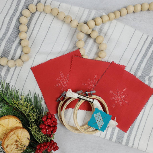 Snowflake Ornaments Embroidery Kit