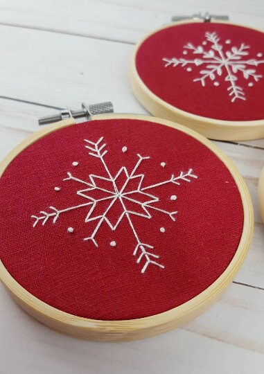 Snowflake Ornaments Embroidery Kit
