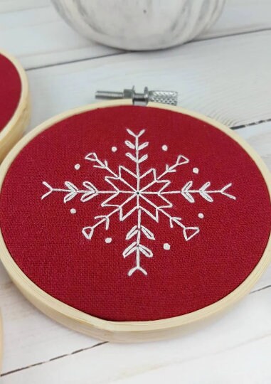 Snowflake Ornaments Embroidery Kit