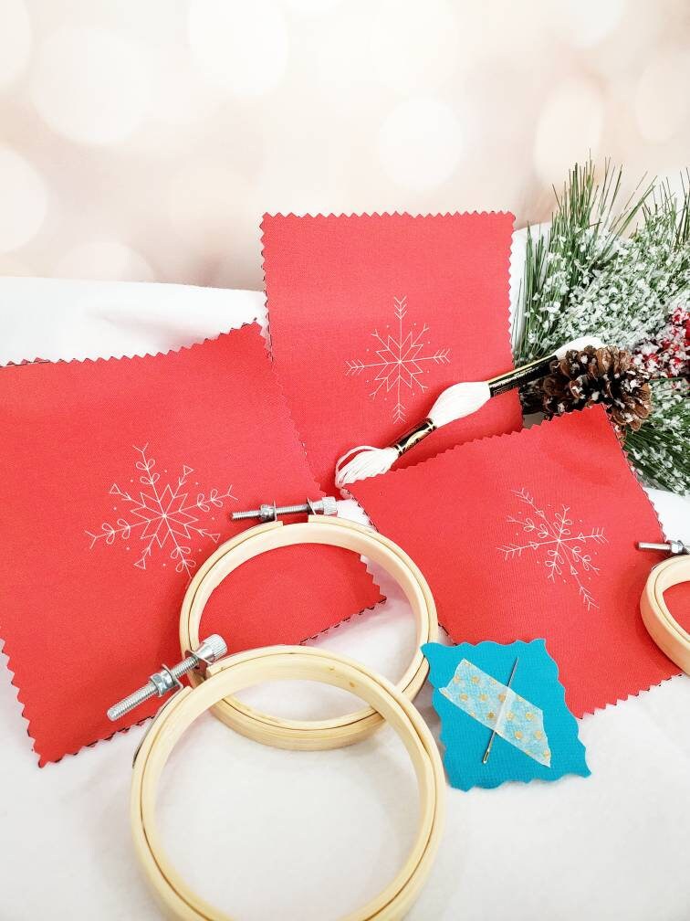 Snowflake Ornaments Embroidery Kit
