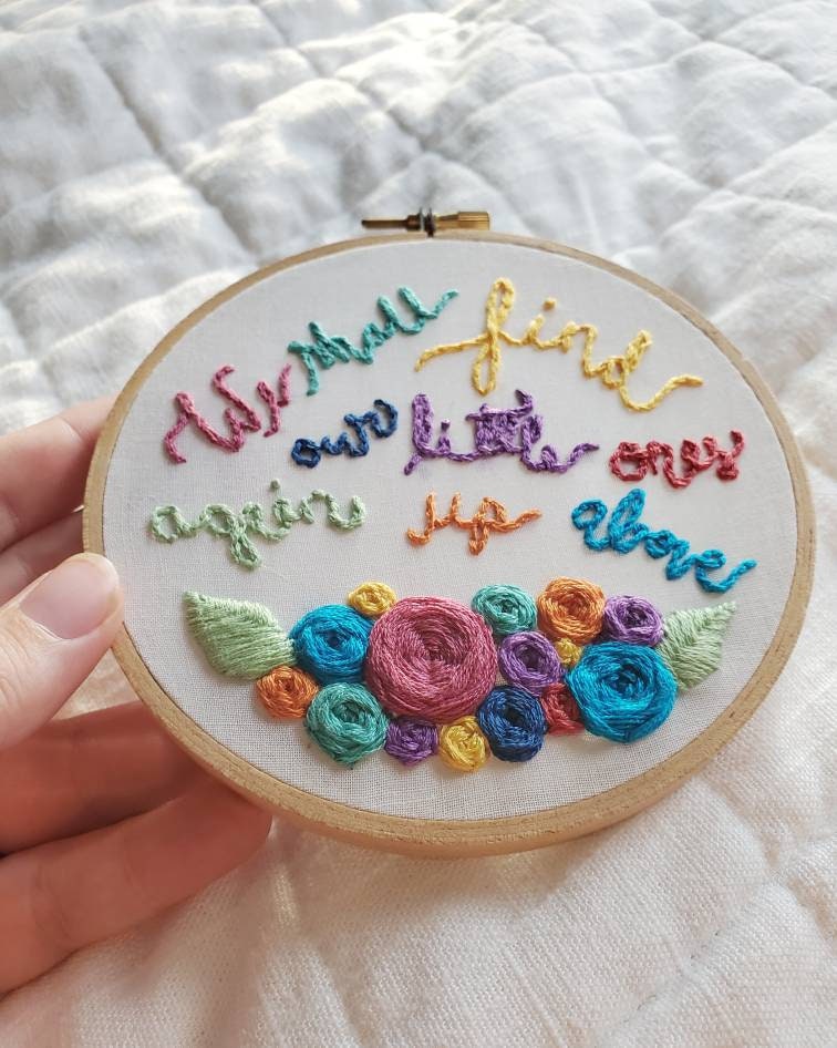 PDF We Shall Find Our Little Ones Again Up Above Embroidery Pattern